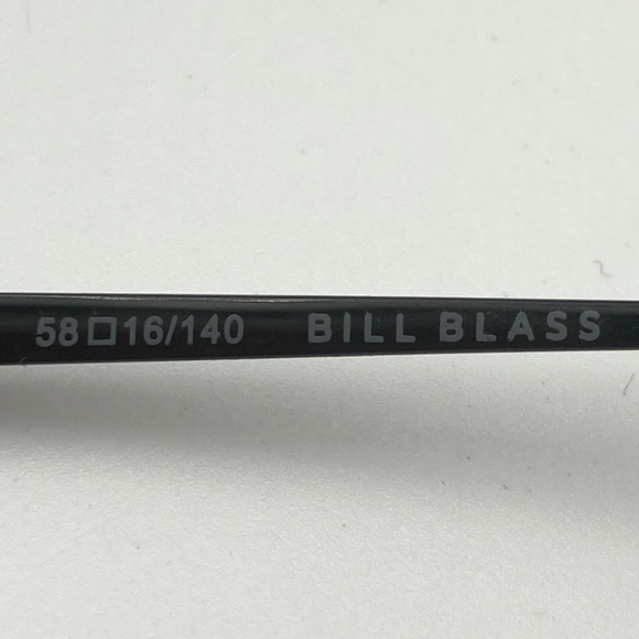 Vintage Bill Blass Black Aviator Sunglasses Frames - Picture 5 of 6